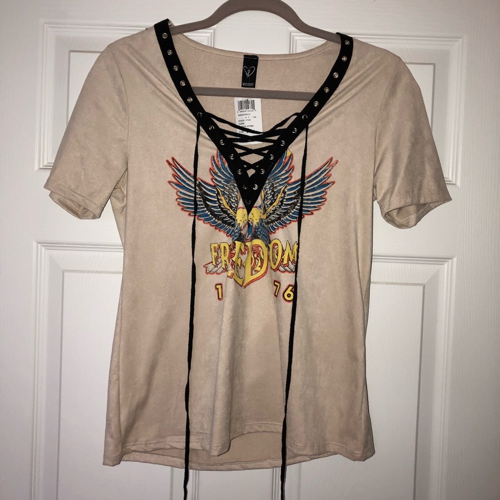 Windsor Velvet Tie-Up T-Shirt